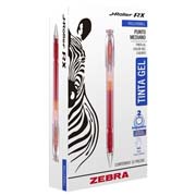 [ZEB-BOL-802C] Boligrafo Gel J Roller Rx Zebra, Punto Mediano 0,7 Mm, Rojo, 12 Pz