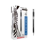 [ZEB-BOL-860C] Boligrafo gel j roller rx zebra, punto fino 0,5 mm, negro, 12 pz 