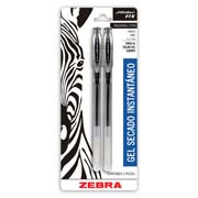 [ZEB-BOL-860N] Boligrafo gel j roller rx zebra, punto fino 0,5 mm, negro, blister 2 pz